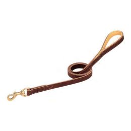 Deer Ridge Leather Leash (Color: Chestnut, size: 5/8" x 48")