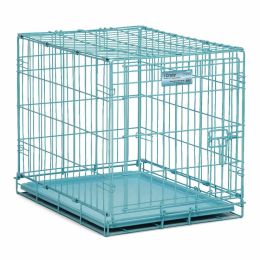 iCrate Single Door Dog Crate (Color: Blue, size: 24" x 18" x 19")