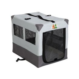 Canine Camper Sportable Crate (Color: Gray, size: 24" x 17.5" x 20.25")