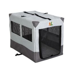 Canine Camper Sportable Crate (Color: Gray, size: 31" x 21.50" x 24")