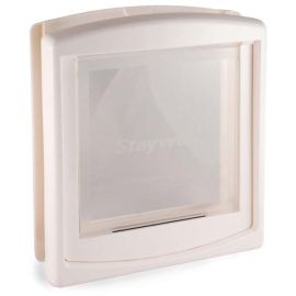 Staywell Plastic Dog Door (Color: White, size: medium)
