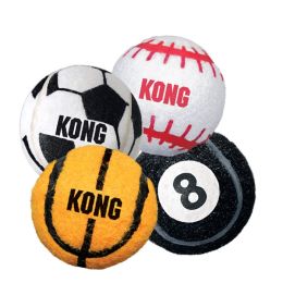 Sport Balls Dog Toy 2 pack (Color: Assorted Sports, size: large)