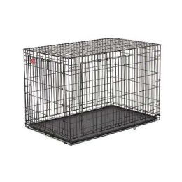 Life Stage A.C.E. Double Door Dog Crate (Color: Black, size: 23" x 13.75" x 16")