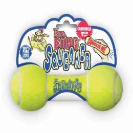 Air Squeaker Dumbbell Dog Toy (Color: Yellow, size: medium)