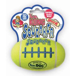 Air Squeaker Football Dog Toy (Color: Yellow, size: medium)