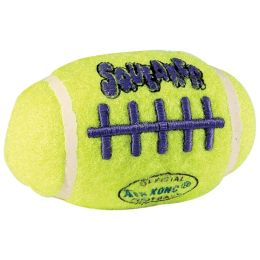 Air Squeaker Football Dog Toy (Color: Yellow, size: small)