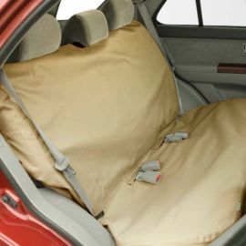 Mid to Large Bench Car Seat Protector (Color: Tan, size: 54.50" x 55" x 0.15")