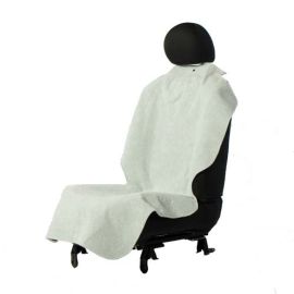 Front Car Seat Poncho Protector Deluxe (Color: Gray, size: 9.25" x 27.25" x 0.06")