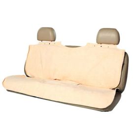 Rear Seat Poncho Protector Deluxe (Color: Tan, size: 56" x 49.25" x 0.05")