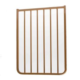 Stairway Special Outdoor Gate Extension (Color: Brown, size: 21.75" x 1.5" x 29.5")