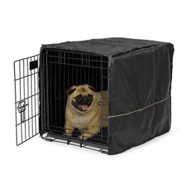 Quiet Time Pet Crate Cover (Color: Black, size: 24.5" x 17.5" x 19")