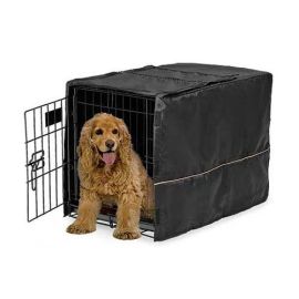 Quiet Time Pet Crate Cover (Color: Black, size: 30.5" x 20" x 20.5")