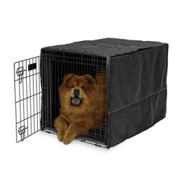Quiet Time Pet Crate Cover (Color: Black, size: 36" x 23.5" x 24")