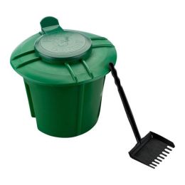 Doggie Dooley In-ground Waste Disposal Unit (Color: Green, size: 13.5" x 13.5" x 15.5")