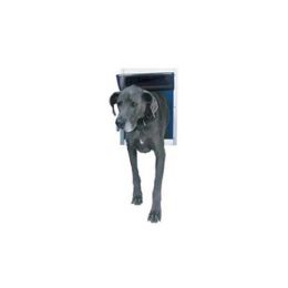 Deluxe Dog Door (Color: White, size: Extra Extra Large)