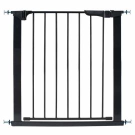 Auto Close Gateway Pressure Mounted Pet Gate (Color: Black, size: 29" - 37" x 29.5")