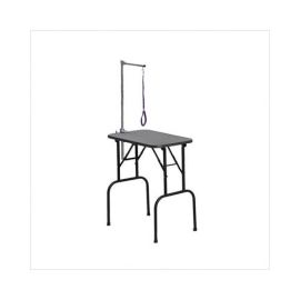 Plywood Grooming Table with Arm (Color: Black, size: 30" x 18" x 32")