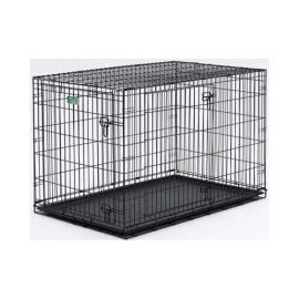 Dog Double Door i-Crate (Color: Black, size: 24" x 18" x 19")