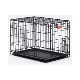 Dog Single Door i-Crate (Color: Black, size: 30" x 19" x 21")