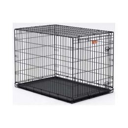 Dog Single Door i-Crate (Color: Black, size: 42" x 28" x 30")