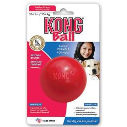 Ball Dog Toy (Color: Red, size: large)