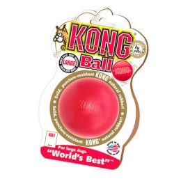 Ball Dog Toy (Color: Red, size: small)