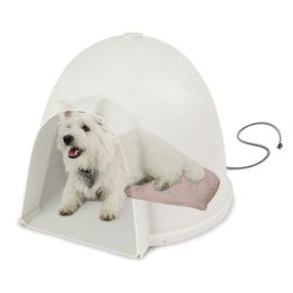 Lectro-Soft Igloo Style Bed (Color: Beige, size: small)