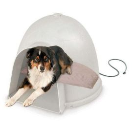 Lectro-Soft Igloo Style Bed (Color: Beige, size: medium)