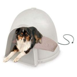 Lectro-Soft Igloo Style Bed (Color: Beige, size: medium)