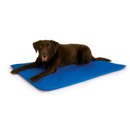 Cool Bed III Thermoregulating Pet Bed (Color: Blue, size: large)