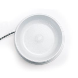 Pet Thermal Bowl (Color: White, size: 14" x 14" x 5")