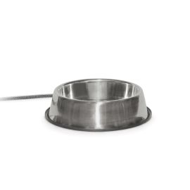 Pet Thermal Bowl (Color: Stainless Steel, size: 13" x 13" x 3.5")