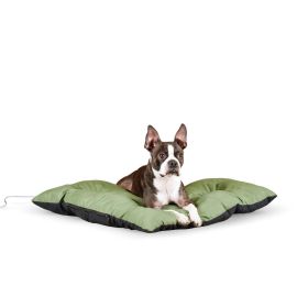 Thermo-Cushion Pet Bed (Color: Sage, size: small)