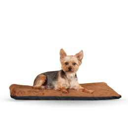 Ortho Thermo Pet Bed (Color: Chocolate / Coral, size: medium)