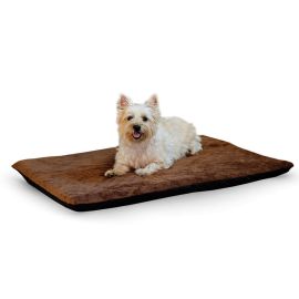 Ortho Thermo Pet Bed (Color: Chocolate / Coral, size: large)