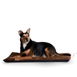 Ortho Thermo Pet Bed (Color: Chocolate / Coral, size: Extra Large)