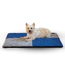 Quilted Memory Dream Pad 0.5" (Color: Blue / Gray, size: small)