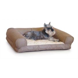 Lazy Sofa Sleeper Pet Bed (Color: Tan, size: small)