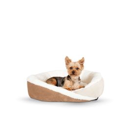 Huggy Nest Pet Bed (Color: Tan / Caramel, size: small)