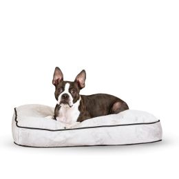 Tufted Pillow Top Pet Bed (Color: Gray, size: small)