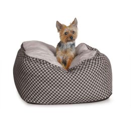 Deluxe Cuddle Cube Pet Bed (Color: Black, size: small)