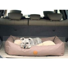 Travel / SUV Pet Bed (Color: Tan, size: small)