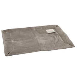 Self-Warming Crate Pad (Color: Gray, size: large)