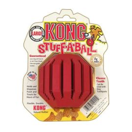 Stuff-A-Ball Dog Toy (Color: Red, size: large)