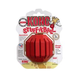 Stuff-A-Ball Dog Toy (Color: Red, size: medium)