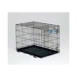 Life Stages Single Door Dog Crate (Color: Black, size: 24" x 18" x 21")