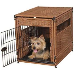 Pet Residence (Color: Dark Brown, size: small)