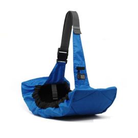 Pet sling Carrier (Color: Blue, size: 25" x 12" x 4")