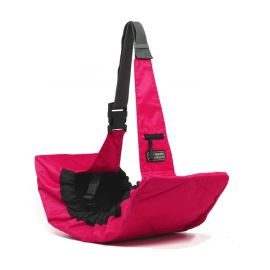 Pet sling Carrier (Color: Pink, size: 25" x 12" x 4")