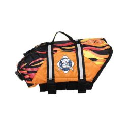 Dog Life Jacket (Color: Flame, size: Extra Extra Small)